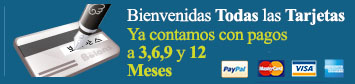 Aceptamos todas las formas de pago Tarjetas de crédito